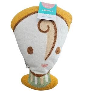 Disney Beauty and The Beast Chip Decorative Pillow Cup Princess Home Decor Plush